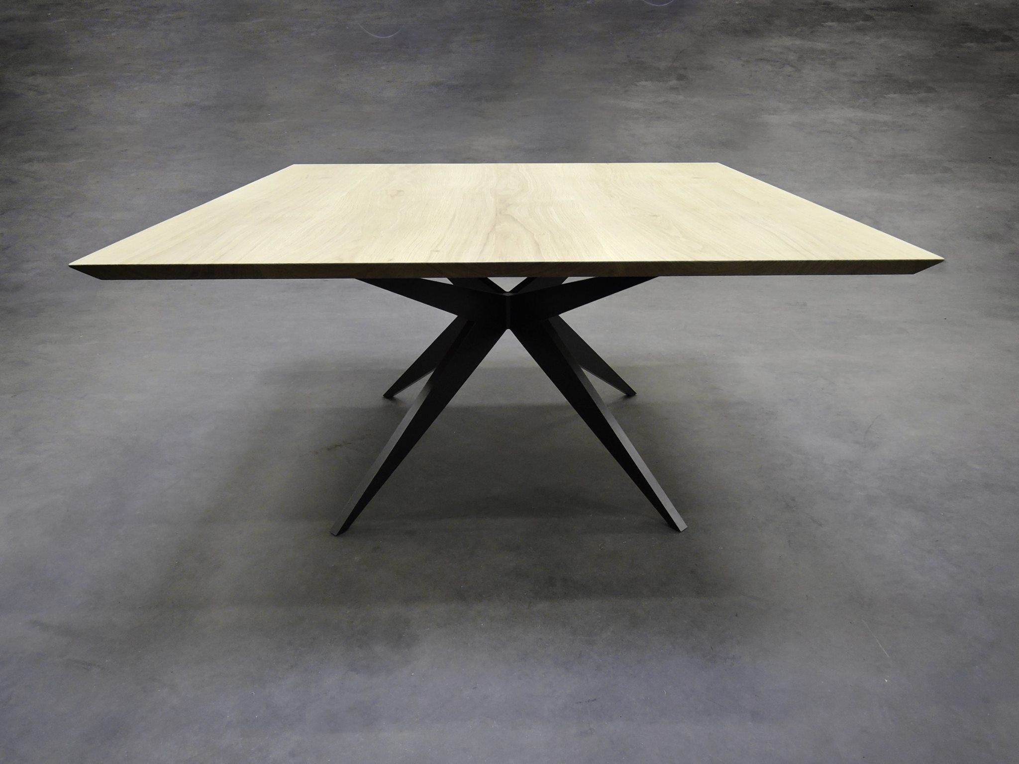 ARTMETA table papillon carrée table bois massif et metal