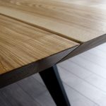 ARTMETA table Amazone en métal et bois massif