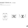 Guide des dimensions pour table 4 personnes / Table Mikado ARTMETA