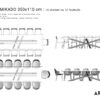 Guide des dimensions pour table 14 personnes / Table Mikado ARTMETA