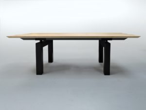 Table acier bois Mecano sur mesure / ARTMETA