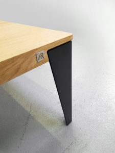 ARTMETA table basse ATELIER acier et bois massif