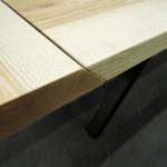 ARTMETA table élémentaire acier et bois massif