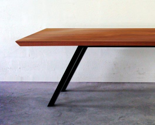 ARTMETA table élémentaire acier et bois massif
