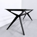 Pied de table Papillon sur mesure / aluminium pleine masse / avec cadre pour les grands plateaux