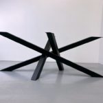 ARTMETA / pied de table métal Mikado sur mesure en acier