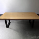ARTMETA / table Urbaine / en acier et bois massif / fabrication artisanale française et sur mesure