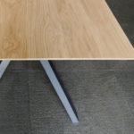 ARTMETA / table Ecrou / en acier et bois massif / fabrication artisanale et sur mesure