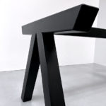 ARTMETA / pied Aubier acier sur mesure / table Aubier