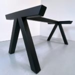 ARTMETA / Pied de table Aubier sur mesure en acier