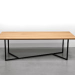 Table bois et metal modèle Empreinte ARTMETA / Fabrication artisanale et sur mesure
