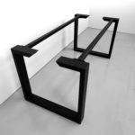 ARTMETA / pied U acier sur mesure / table Urbaine