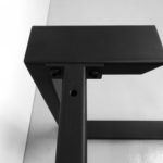 ARTMETA / pied U acier sur mesure / table Urbaine