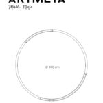 ARTMETA / Miroir rond Muse 100 cm