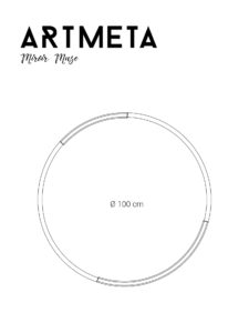 ARTMETA / Miroir rond Muse 100 cm