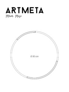ARTMETA / Miroir rond Muse 80 cm
