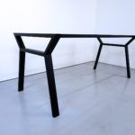 ARTMETA / Pied de table Hameau sur mesure en acier