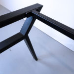 ARTMETA / Pied de table Hameau sur mesure en acier