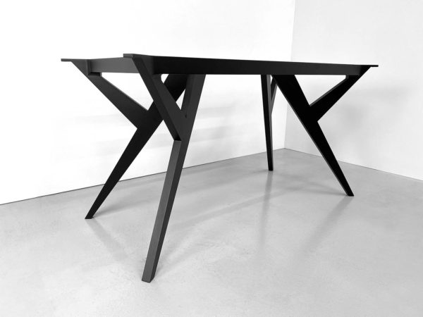 ARTMETA / pied de table "Ma Reine" sur mesure / Aluminium pleine masse