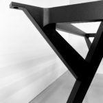 Pied de table "Ma Reine" sur mesure / Aluminium pleine masse / ARTMETA