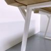 Bureau trapèze sur mesure en acier et bois massif / ARTMETA