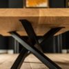 Table basse design Mikado en acier et chêne massif / 140 x 80 x H 41 cm / ARTMETA