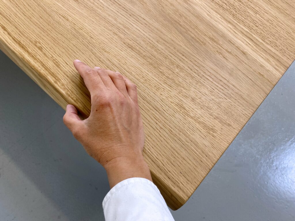 Table à manger bois massif et métal Pi 240x120 cm