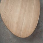 Table basse Galet / Bois massif et acier / Fabrication sur mesure ARTMETA