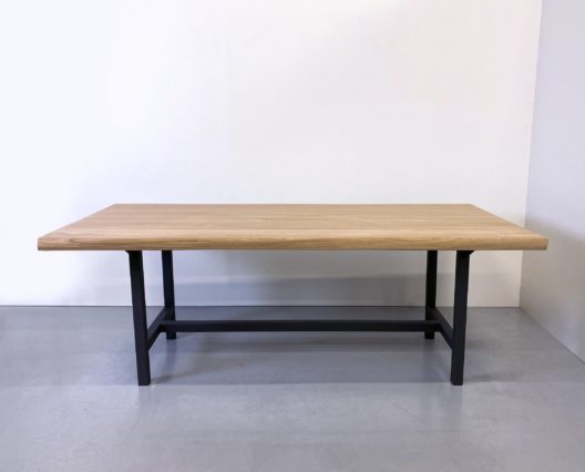 Table Campagne / bois massif et acier / fabrication sur mesure ARTMETA