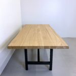 Table Campagne / bois massif et acier / fabrication sur mesure ARTMETA