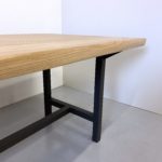 Table Campagne / bois massif et acier / fabrication sur mesure ARTMETA