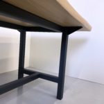 Table Campagne / bois massif et acier / fabrication sur mesure ARTMETA