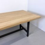 Table Campagne / bois massif et acier / fabrication sur mesure ARTMETA