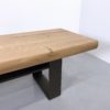 Banc tv Ruban / Acier et bois massif / mobilier sur mesure / ARTMETA