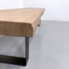 Banc tv Ruban / Acier et bois massif / mobilier sur mesure / ARTMETA