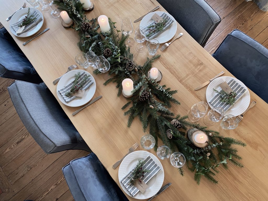 Table de noel nature DIY / ARTMETA