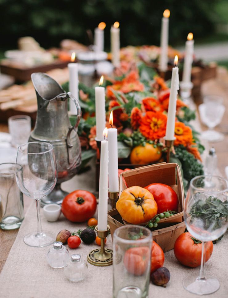 Décoration de table d'automne : les champignons