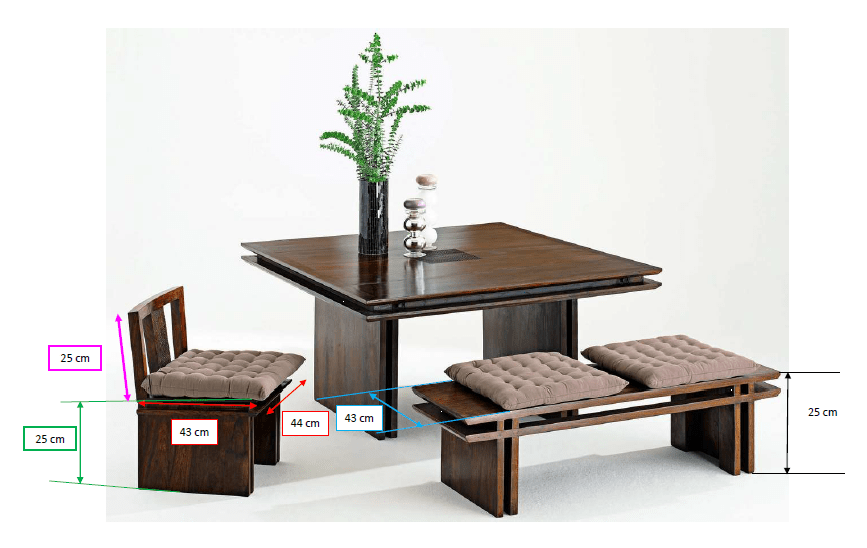 dimensions mobilier japonais sur mesure