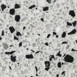 Terrazzo noir et blanc