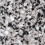 Terrazzo noir et blanc