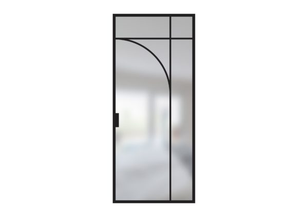 Bloc porte verrière art deco avec arrondi N°1