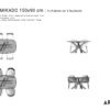 Guide des dimensions pour table 4 personnes / Table Mikado en céramique ARTMETA / Forme superellipse