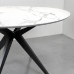 Table ronde en céramique Dekton Aura / Diamètre 130 cm / Fabrication artisanale et sur mesure ARTMETA