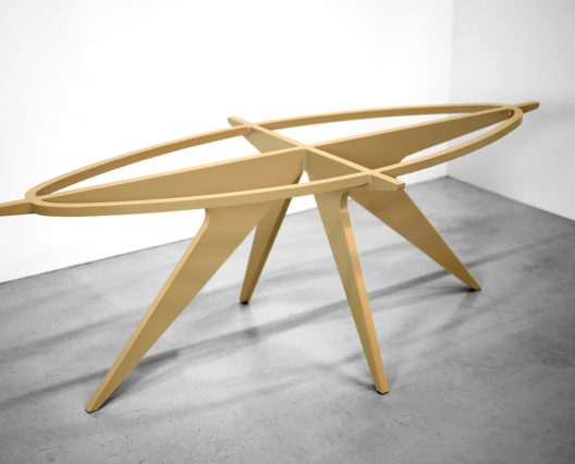 Pied de table pour plateau en marbre ovale / fabrication artisanale et sur mesure ARTMETA