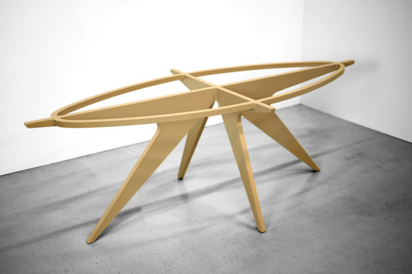 Pied de table pour plateau en marbre ovale / fabrication artisanale et sur mesure ARTMETA