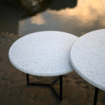 Duo tables basses coquillage en terrazzo OSTREA DESIGN