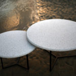 Duo tables basses coquillage en terrazzo OSTREA DESIGN