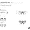 Guide des dimensions / Table à manger pour 8 personnes / Table Mikado ARTMETA