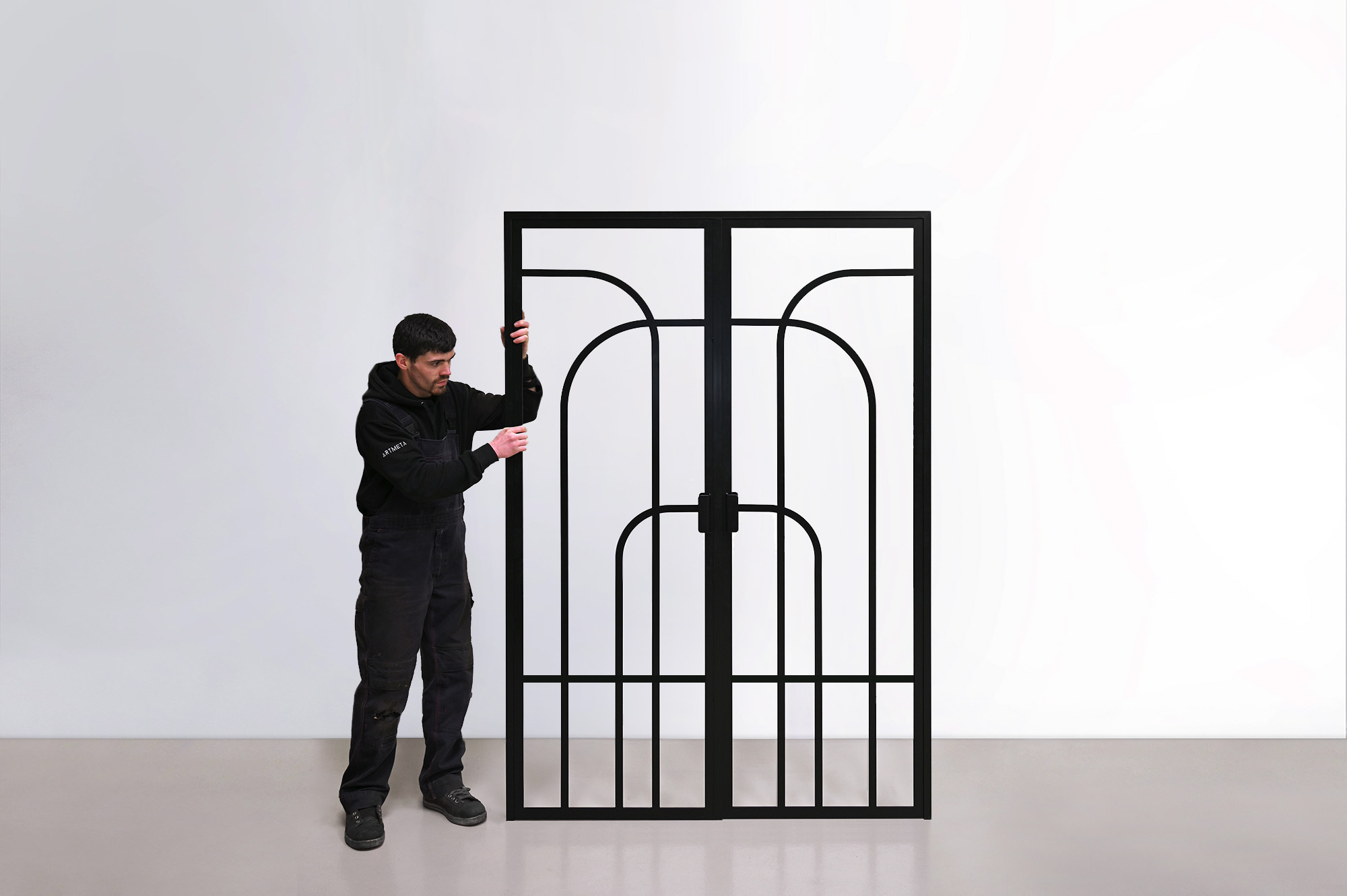 Double porte verrière N°84 en acier et sur mesure / Fabrication artisanale