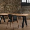 Table Aubier plateau en chêne massif live edge